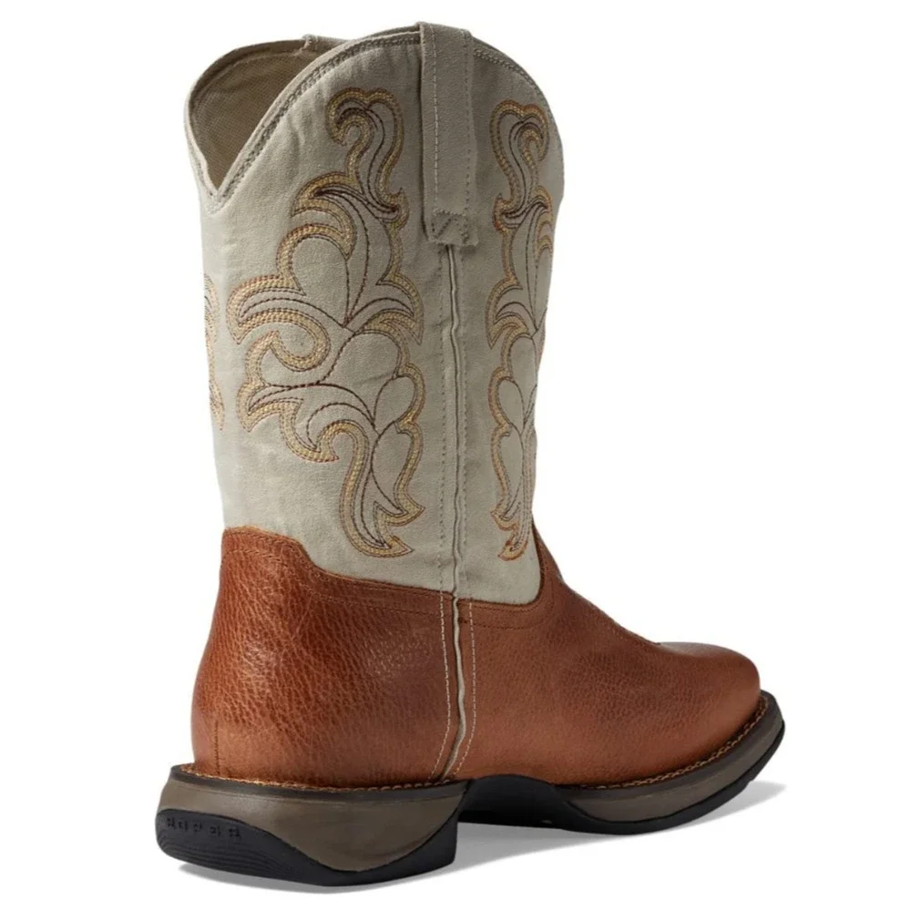 Roper Wilder Embroidered Square Toe Pull On Cowboy Mens Boot Size 9 D Casual